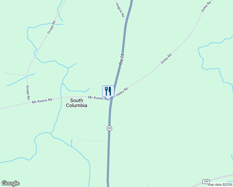 map of restaurants, bars, coffee shops, grocery stores, and more near 666 New York 28 in Richfield Springs