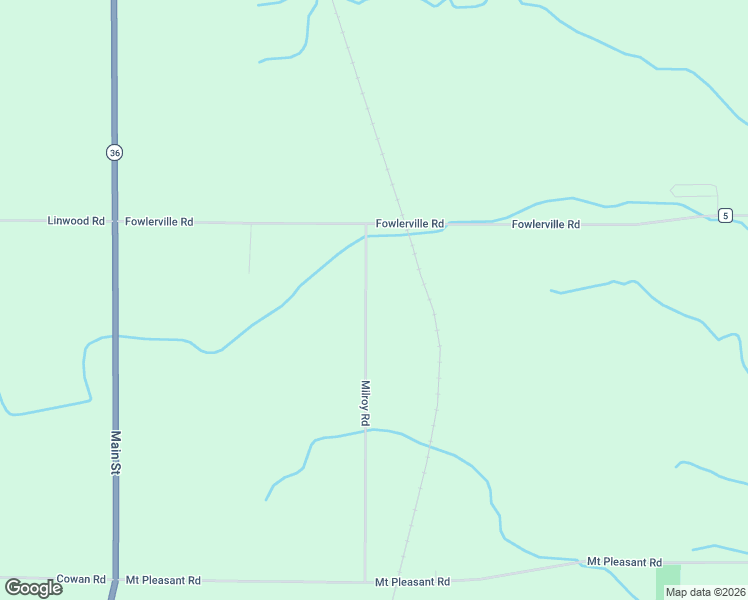 map of restaurants, bars, coffee shops, grocery stores, and more near 2245 Milroy Road in Piffard