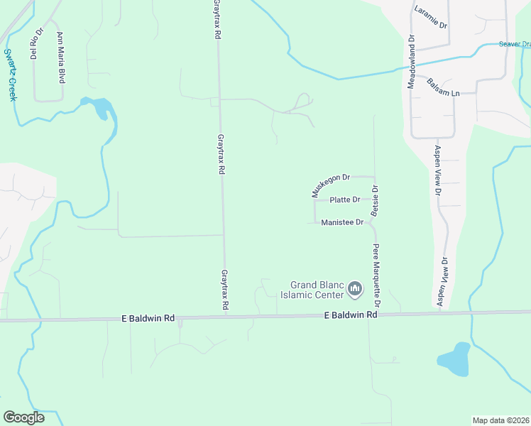 map of restaurants, bars, coffee shops, grocery stores, and more near 9359 Graytrax Road in Grand Blanc
