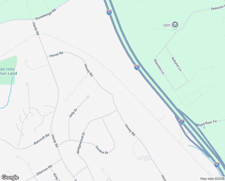 map of restaurants, bars, coffee shops, grocery stores, and more near 84 Hovey Road in Londonderry