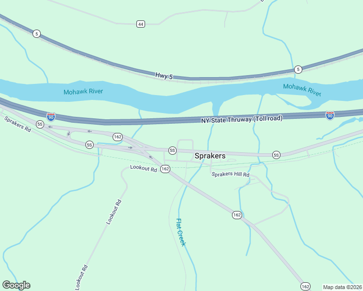 map of restaurants, bars, coffee shops, grocery stores, and more near 119 Clinton Street in Sprakers