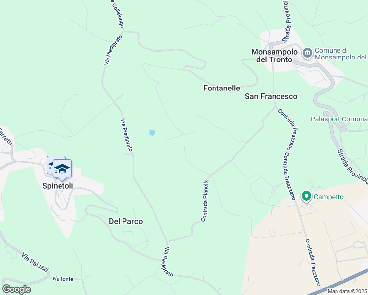 map of restaurants, bars, coffee shops, grocery stores, and more near 2 Contrada Pianelle in Provincia di Ascoli Piceno