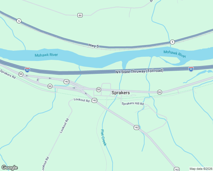 map of restaurants, bars, coffee shops, grocery stores, and more near 119 Clinton Street in Sprakers