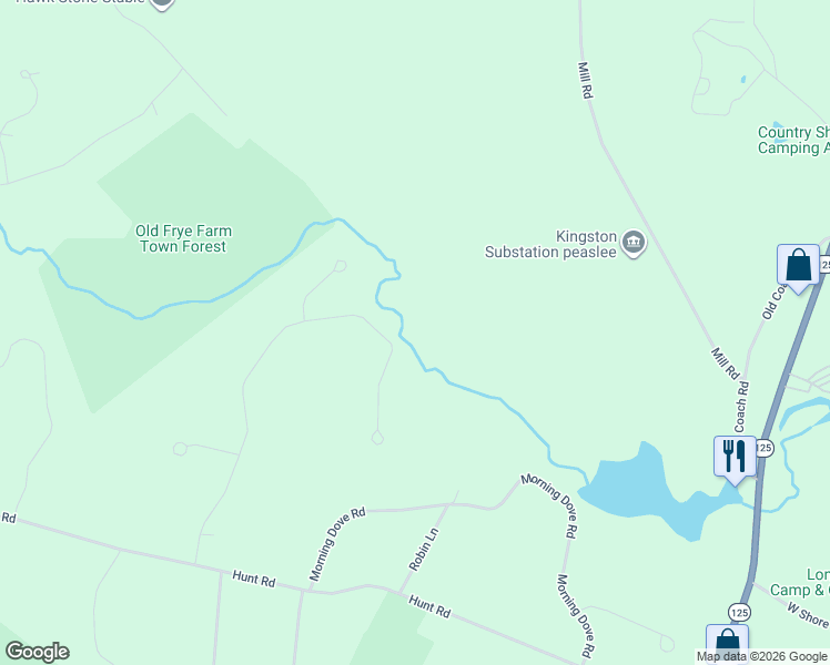 map of restaurants, bars, coffee shops, grocery stores, and more near 34 Colby Road in Kingston