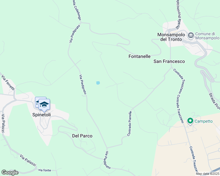 map of restaurants, bars, coffee shops, grocery stores, and more near 2 Contrada Pianelle in Provincia di Ascoli Piceno