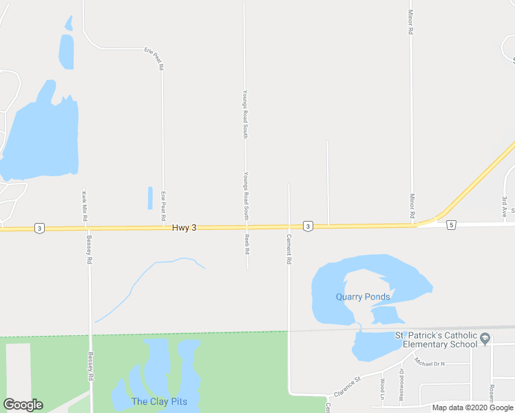 map of restaurants, bars, coffee shops, grocery stores, and more near 20215 Youngs Road South in Regional Municipality of Niagara