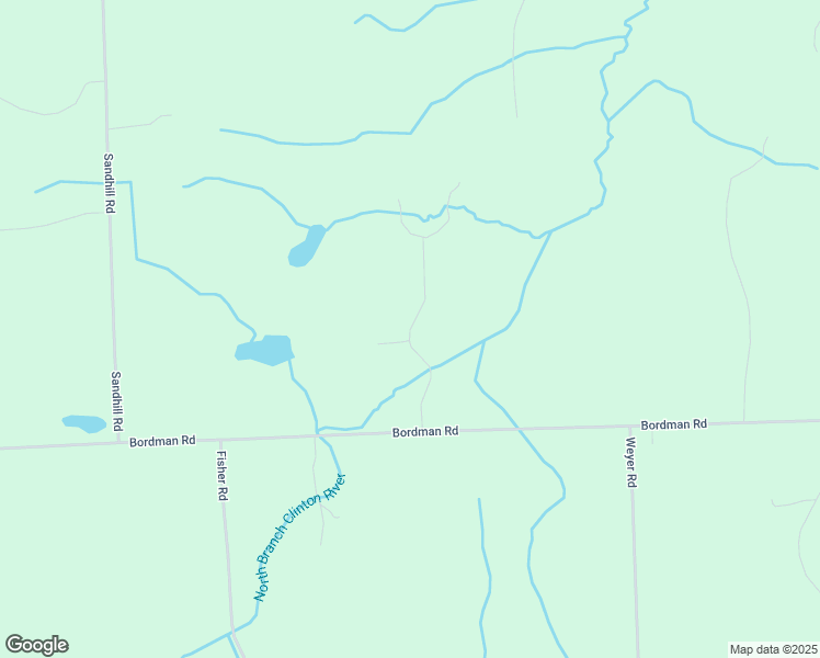 map of restaurants, bars, coffee shops, grocery stores, and more near 5821 River Ridge Lane in Almont