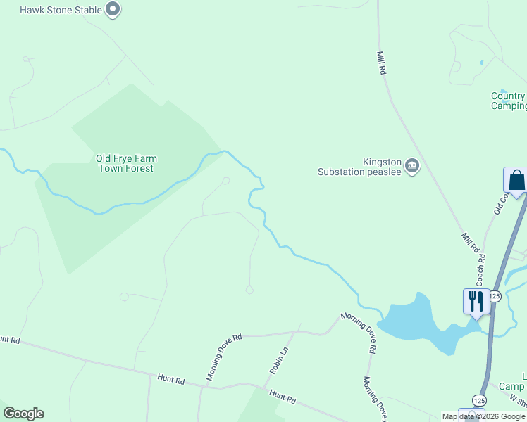 map of restaurants, bars, coffee shops, grocery stores, and more near 34 Colby Road in Kingston