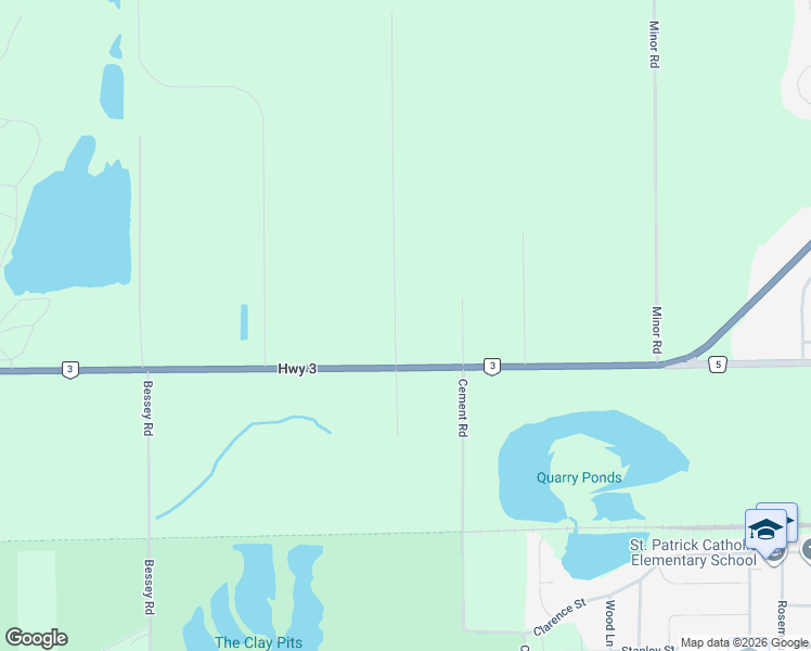 map of restaurants, bars, coffee shops, grocery stores, and more near 20215 Youngs Road South in Regional Municipality of Niagara
