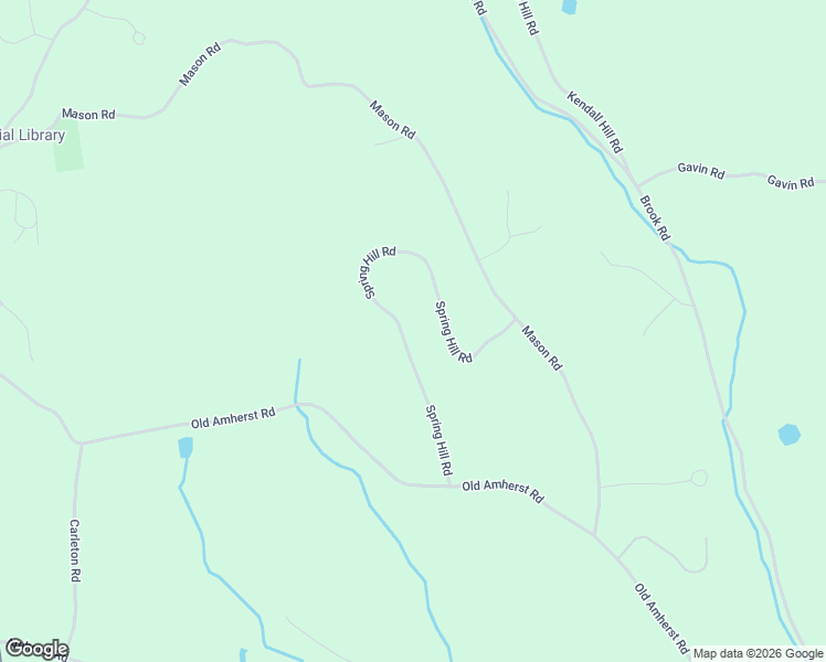 map of restaurants, bars, coffee shops, grocery stores, and more near 17 Spring Hill Road in Mont Vernon