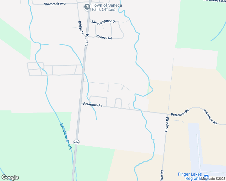 map of restaurants, bars, coffee shops, grocery stores, and more near 1 Webb Circle in Seneca Falls