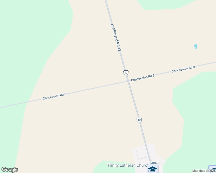 map of restaurants, bars, coffee shops, grocery stores, and more near 450 Concession Road 6 in Fisherville