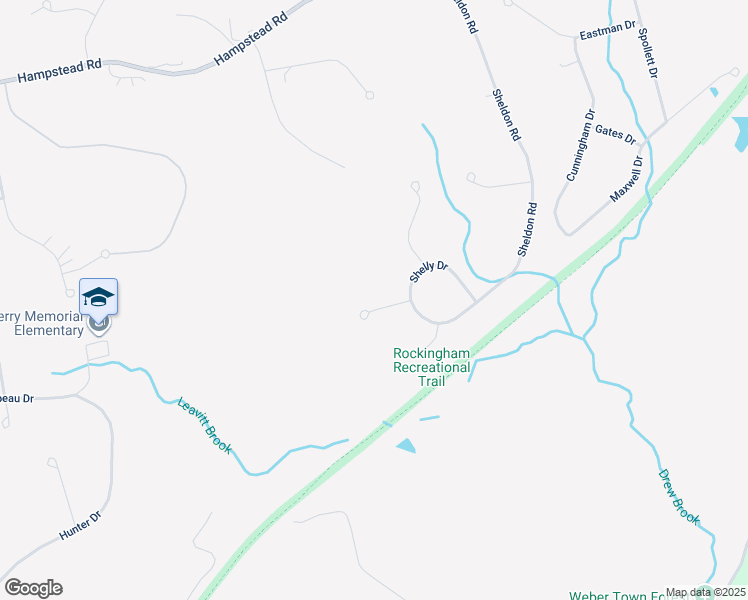 map of restaurants, bars, coffee shops, grocery stores, and more near 1 Walden Drive in Derry