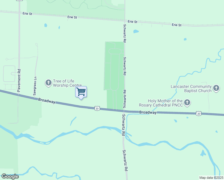 map of restaurants, bars, coffee shops, grocery stores, and more near 556 Schwartz Road in Lancaster