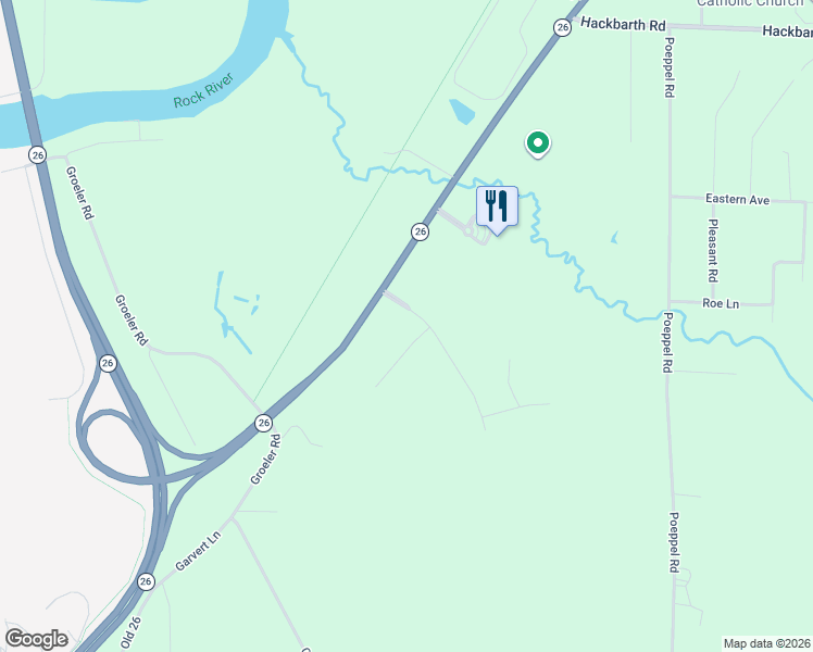 map of restaurants, bars, coffee shops, grocery stores, and more near 1900 Commerce Parkway in Fort Atkinson