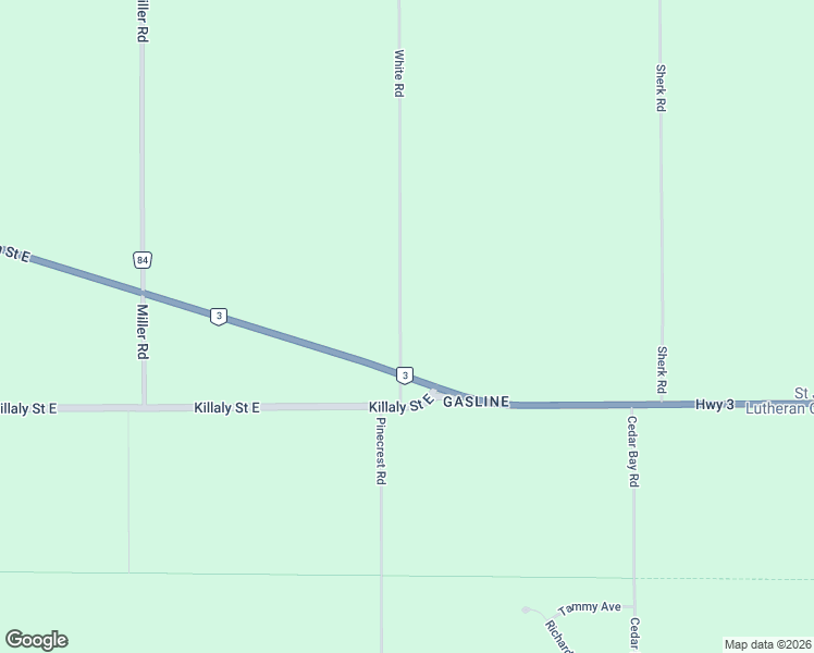 map of restaurants, bars, coffee shops, grocery stores, and more near 1127 White Road in Port Colborne