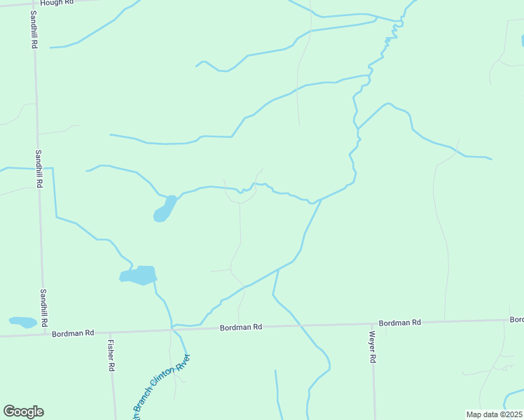 map of restaurants, bars, coffee shops, grocery stores, and more near 5821 River Ridge Lane in Almont