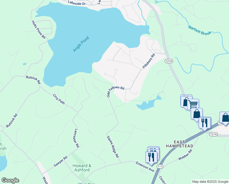 map of restaurants, bars, coffee shops, grocery stores, and more near 16 Cottage Lane in Hampstead