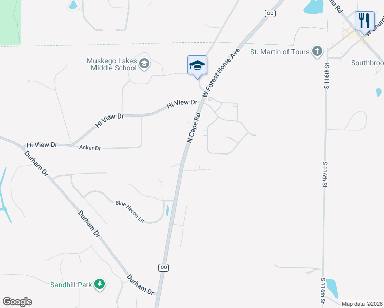 map of restaurants, bars, coffee shops, grocery stores, and more near 8255 South Shadwell Circle in Franklin