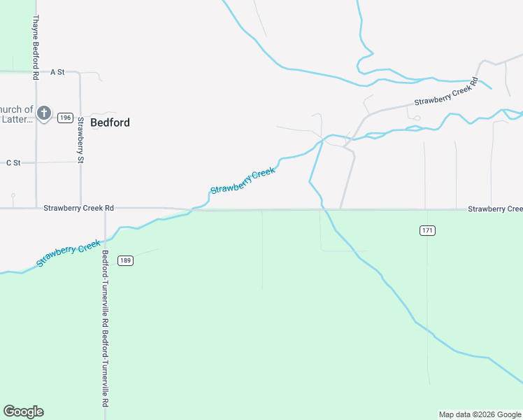 map of restaurants, bars, coffee shops, grocery stores, and more near Strawberry Creek Road in Lincoln County