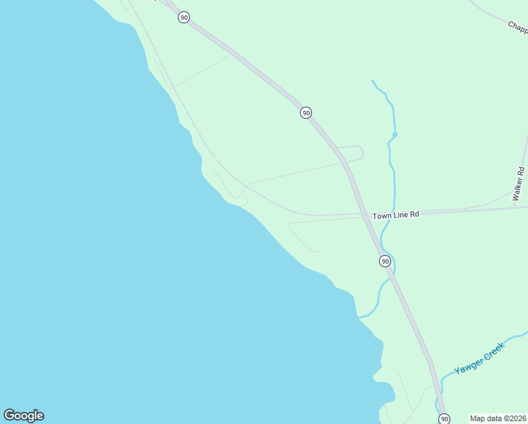 map of restaurants, bars, coffee shops, grocery stores, and more near 5851 Wayne's Point in Cayuga