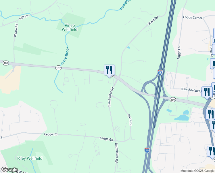 map of restaurants, bars, coffee shops, grocery stores, and more near 112 Cimarron Drive in Seabrook