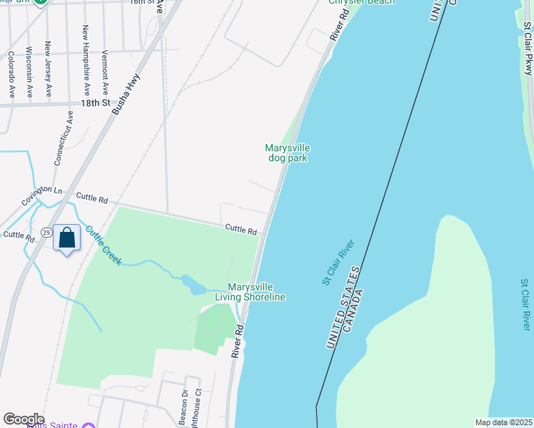 map of restaurants, bars, coffee shops, grocery stores, and more near 1918 River Road in Marysville