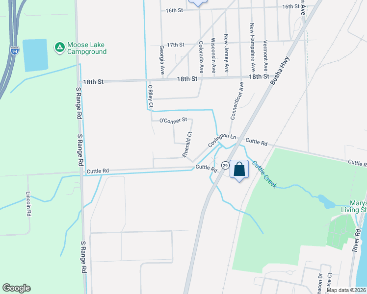map of restaurants, bars, coffee shops, grocery stores, and more near 945 Emerald Court in Marysville