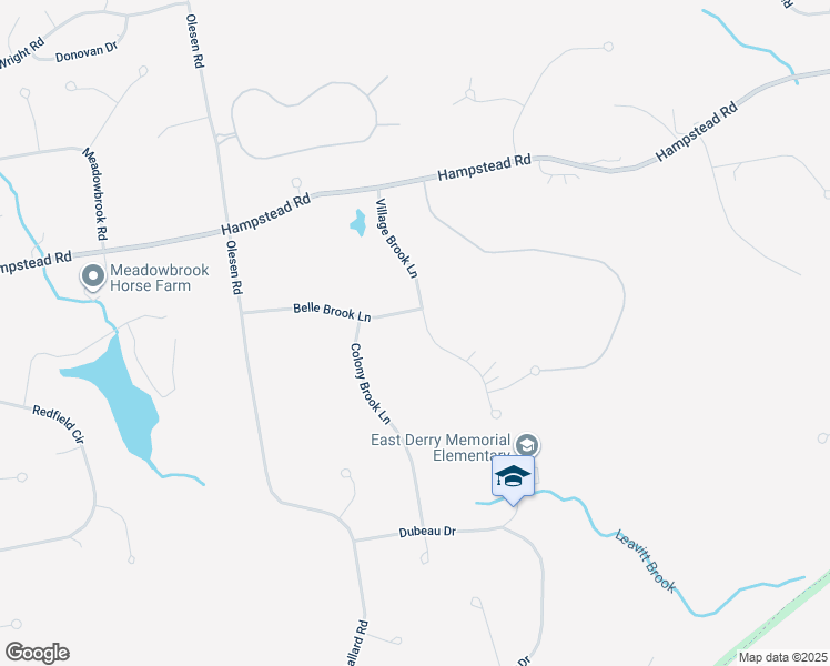 map of restaurants, bars, coffee shops, grocery stores, and more near 12 Belle Brook Lane in Derry