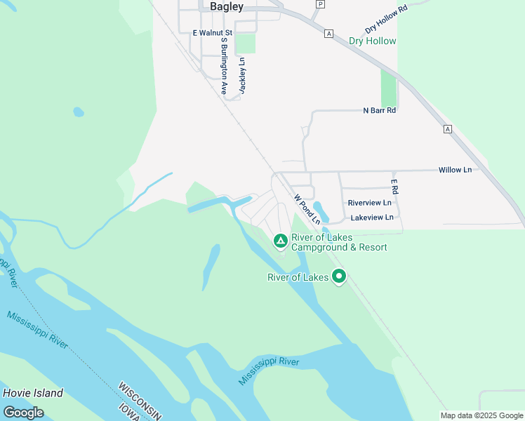 map of restaurants, bars, coffee shops, grocery stores, and more near 162 West Pier Road in Bagley