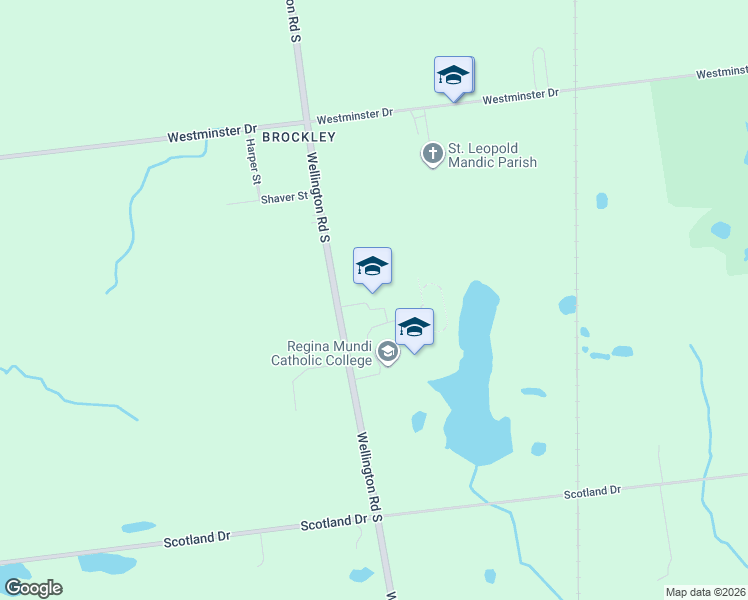 map of restaurants, bars, coffee shops, grocery stores, and more near 5200 Wellington Road South in London