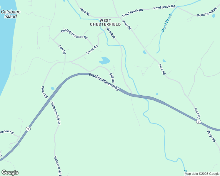 map of restaurants, bars, coffee shops, grocery stores, and more near 476 New Hampshire 9 in Chesterfield
