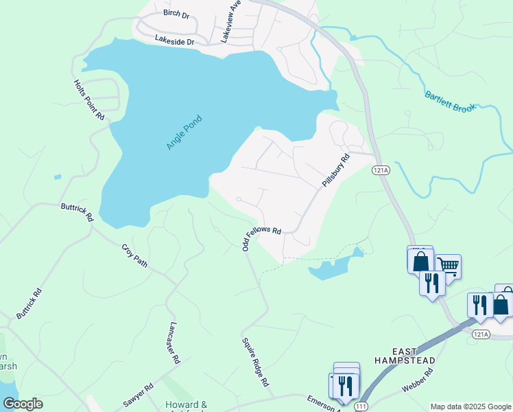 map of restaurants, bars, coffee shops, grocery stores, and more near 16 Cottage Lane in Hampstead