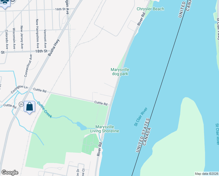 map of restaurants, bars, coffee shops, grocery stores, and more near 1900 River Road in Marysville