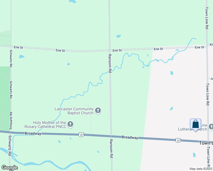 map of restaurants, bars, coffee shops, grocery stores, and more near 570 Ransom Road in Lancaster