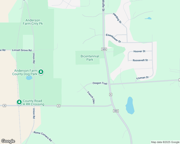map of restaurants, bars, coffee shops, grocery stores, and more near 783 County Highway MM in Oregon