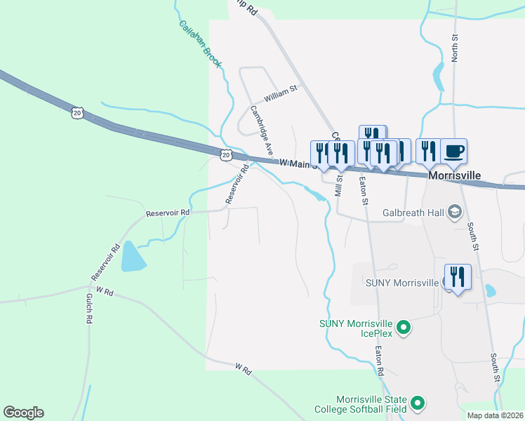 map of restaurants, bars, coffee shops, grocery stores, and more near 9 Marshall Heights in Morrisville