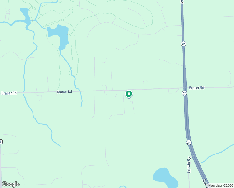 map of restaurants, bars, coffee shops, grocery stores, and more near 1261 Brauer Road in Lapeer County