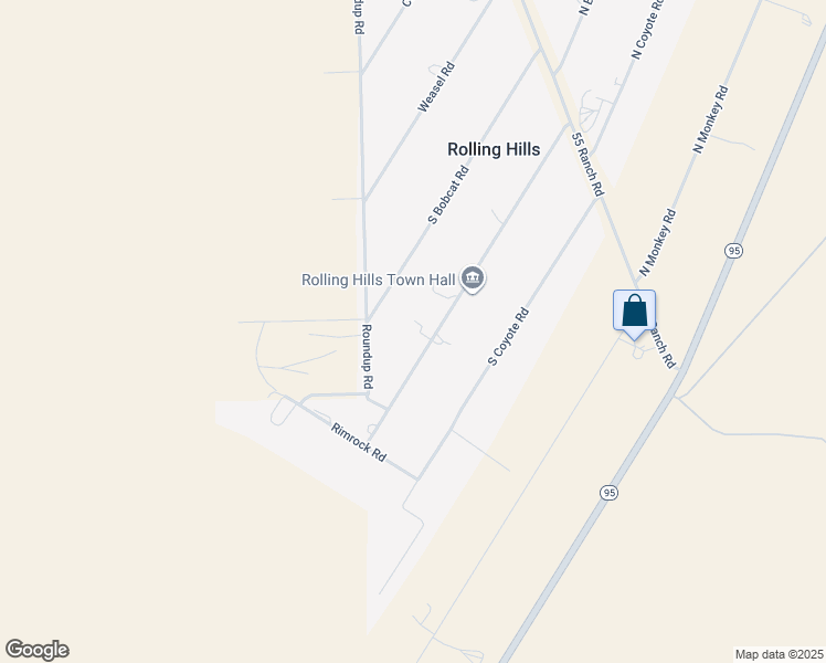 map of restaurants, bars, coffee shops, grocery stores, and more near 51 South Badger Road in Rolling Hills