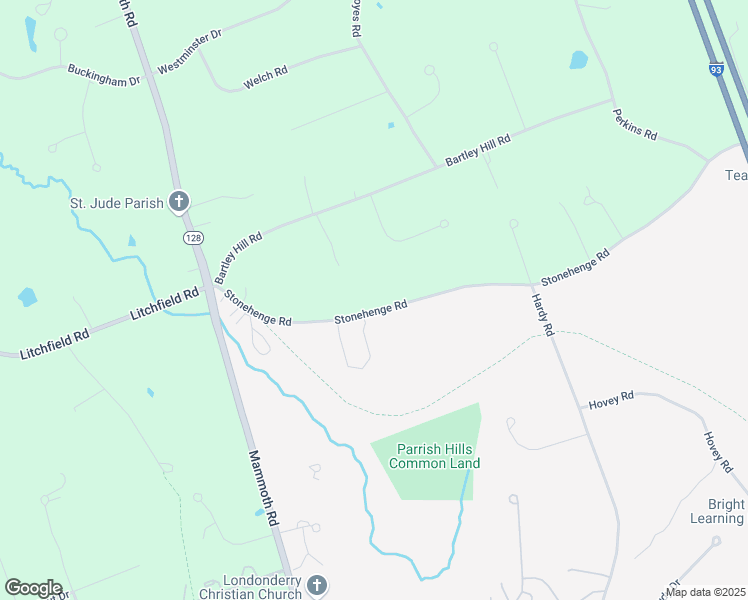 map of restaurants, bars, coffee shops, grocery stores, and more near 25 Stonehenge Road in Londonderry