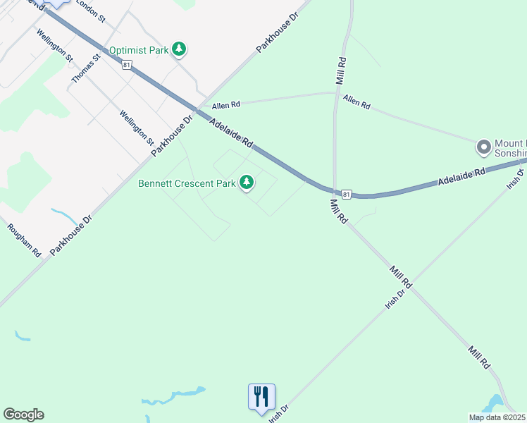 565 Crescent, Mount Brydges ON Walk Score