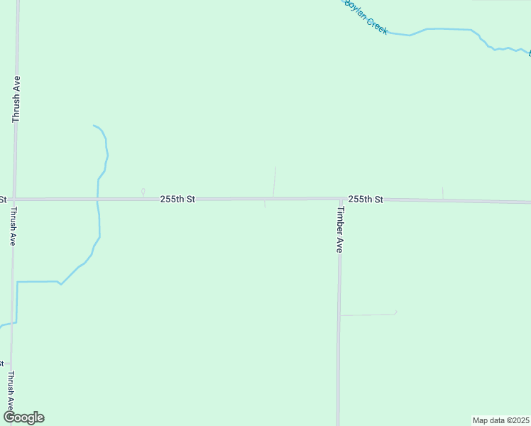 map of restaurants, bars, coffee shops, grocery stores, and more near 2041-2075 255th Street in Sheffield