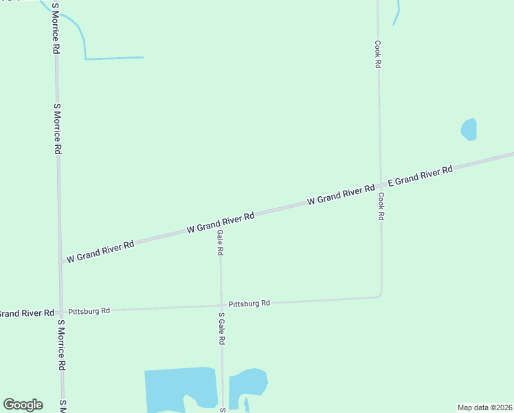 map of restaurants, bars, coffee shops, grocery stores, and more near 401 West Grand River Road in Owosso