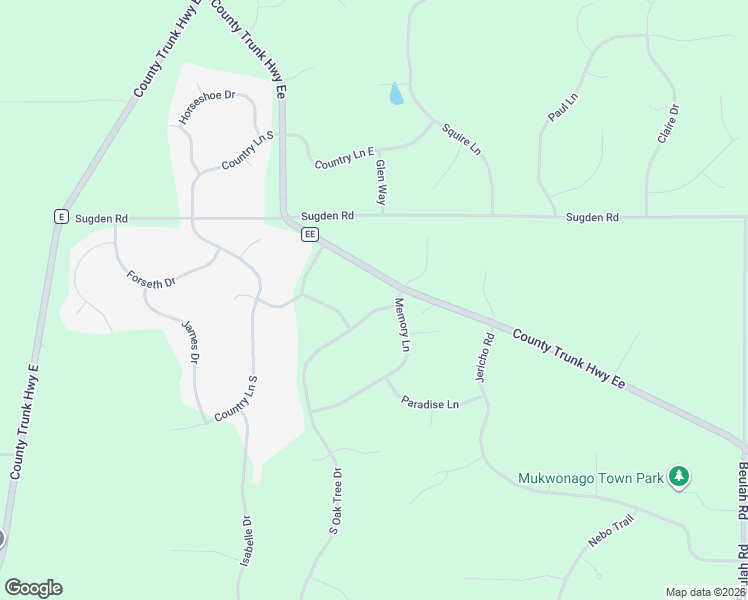 map of restaurants, bars, coffee shops, grocery stores, and more near W327S8055 South Oak Tree Drive in Mukwonago