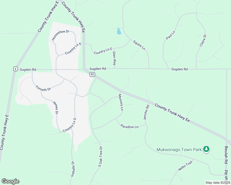map of restaurants, bars, coffee shops, grocery stores, and more near W327S8055 Oak Tree Drive in Mukwonago