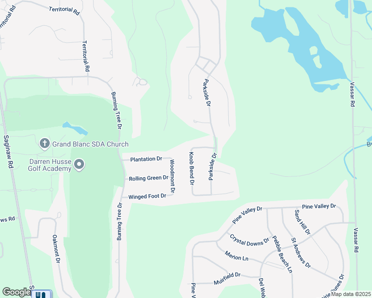 map of restaurants, bars, coffee shops, grocery stores, and more near 6236 Knob Bend Drive in Grand Blanc