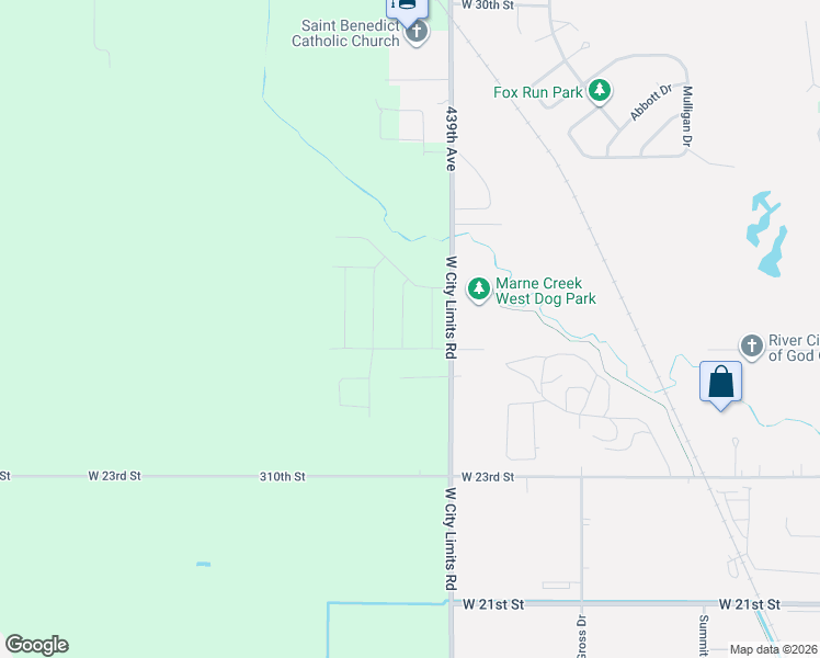 map of restaurants, bars, coffee shops, grocery stores, and more near 2504 Wynn Way in Yankton