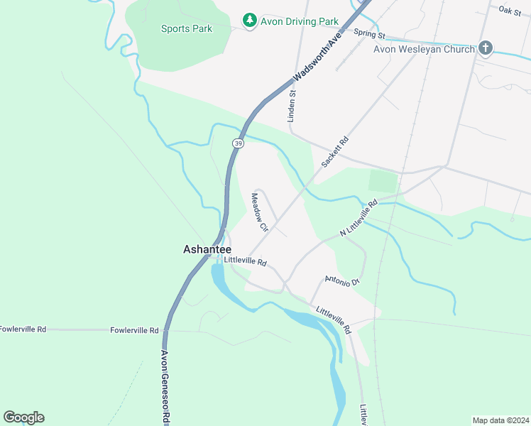 map of restaurants, bars, coffee shops, grocery stores, and more near 4675 Meadow Circle in Avon