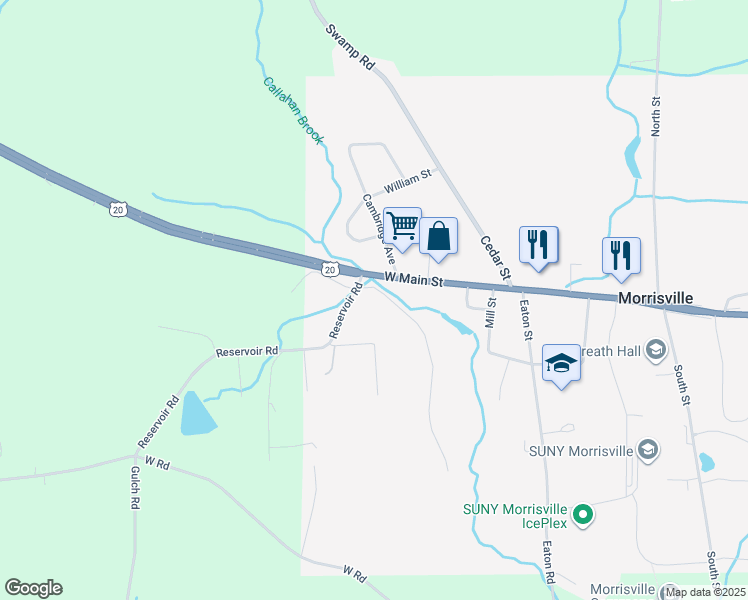 map of restaurants, bars, coffee shops, grocery stores, and more near 2 Callahan Dr in Morrisville