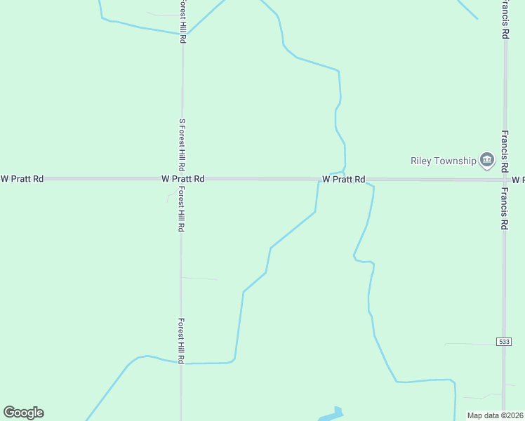 map of restaurants, bars, coffee shops, grocery stores, and more near 7711 West Pratt Road in DeWitt